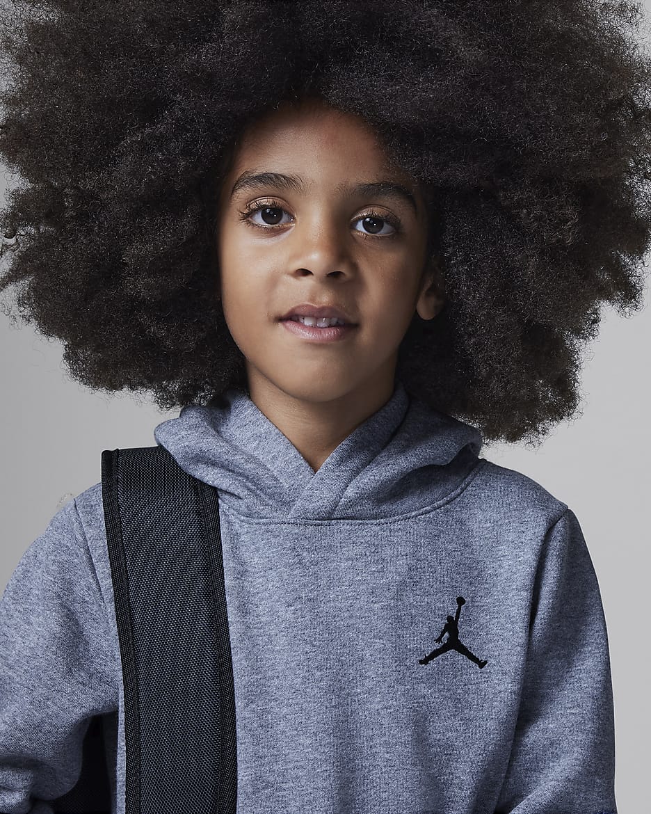 Jordan MJ Essentials Fleece Pullover Set Younger Kids 2 Piece Hoodie Set. Nike UK